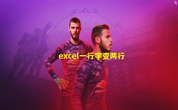 excel一行字变两行