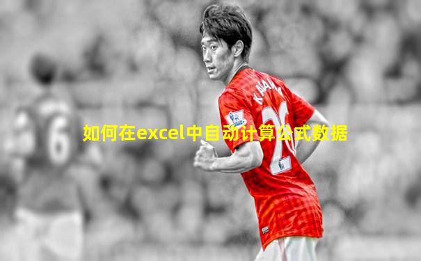 如何在excel中自动计算公式数据