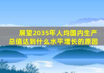 展望2035年人均国内生产总值达到什么水平增长的原因