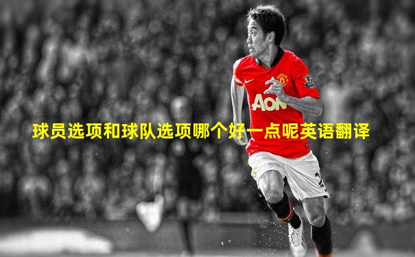 球员选项和球队选项哪个好一点呢英语翻译