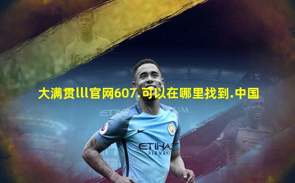 大满贯lll官网607.可以在哪里找到.中国