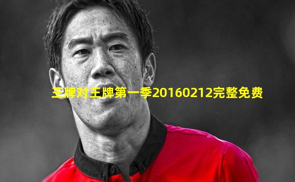 王牌对王牌第一季20160212完整免费